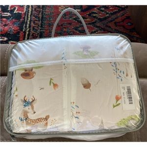 New Baby Lounger Newborn Infant 0-12 months for Crib Portable White with Deer